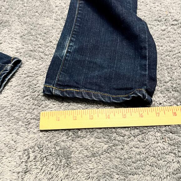 Raleigh Jeans Womens 27 (31x34) Denim Blue Straight Long White Oak Denim ** - Picture 13 of 13